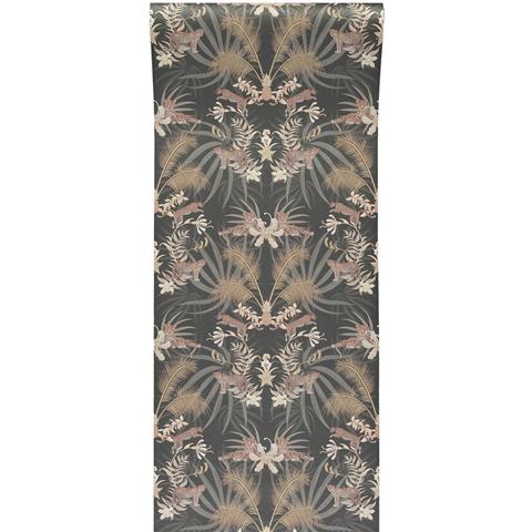 Graduate Collection Wallpaper Leopard Luxe Charcoal