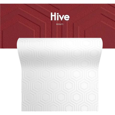 Anaglypta Textured Vinyl Wallpaper RD5671 Hive