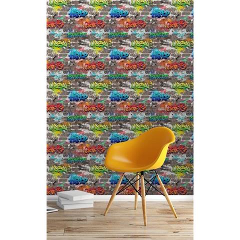 Graffiti Wallpaper Multi FD41582