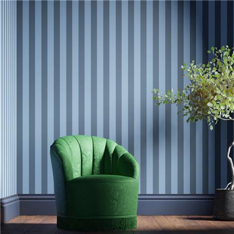 Sanderson Archive III Wallpaper Signature Stripe 510032 Jazz Knight