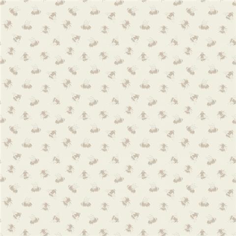 Blendworth Interiors Simply Print II Wallpaper Busy Bees Clay 03