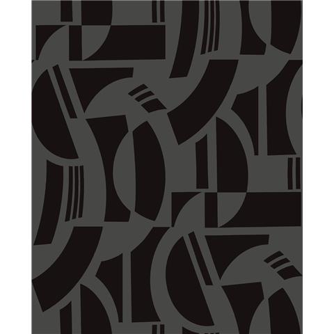 Scott Living 3 Carter Geometric Flock Wallpaper SP87379