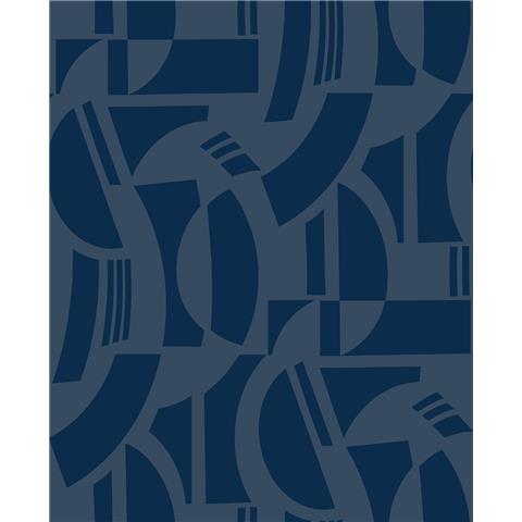 Scott Living 3 Carter Geometric Flock Wallpaper SP87381
