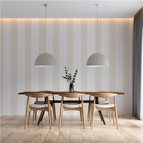 Style Sisters Wide Stripe Wallpaper SS21234 Natural