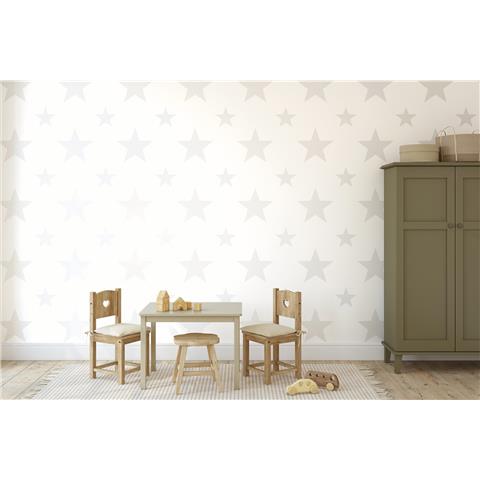 Style Sisters Double Star Wallpaper SS21257 Pearl