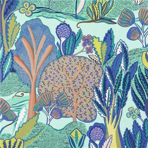 Thibaut Wanderlust Albero Wallpaper T45011 Seaglass