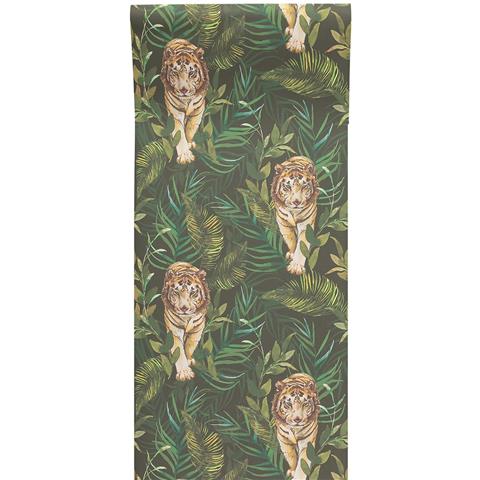 Graduate Collection Wallpaper Tiger, Tiger Green