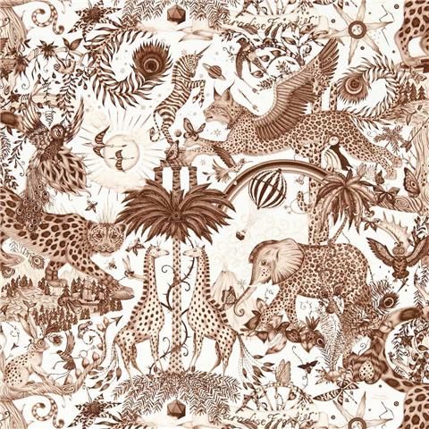 Emma J Shipley Mythica Wallpaper Collection Paradise Lost W0216/04 Sepia