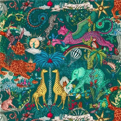 Emma J Shipley Mythica Wallpaper Collection Paradise Lost W0216/05 Teal