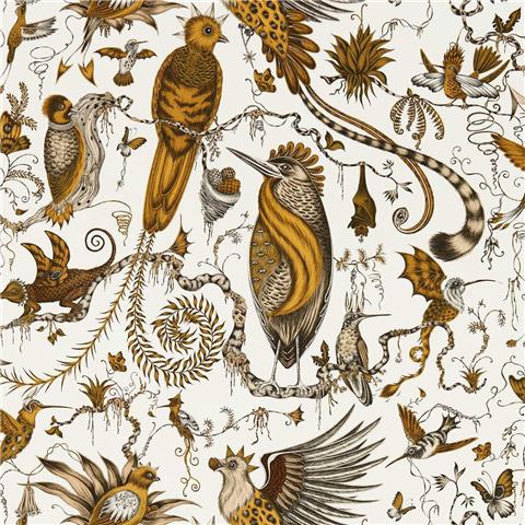 Emma J Shipley Mythica Wallpaper Collection Quetzal W0217/02 Gold