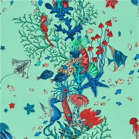 Emma J Shipley Mythica Wallpaper Collection Seaforest W0218/01 Aqua