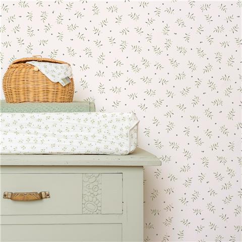 Little Dutch Wallpaper Blueberry Leaves 111034