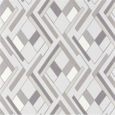 Casamance Delta Wallpaper shapes 74632140 white