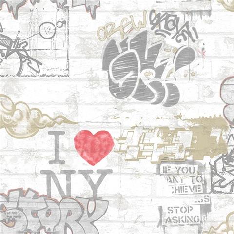 City Life Graffiti Wallpaper WU20655