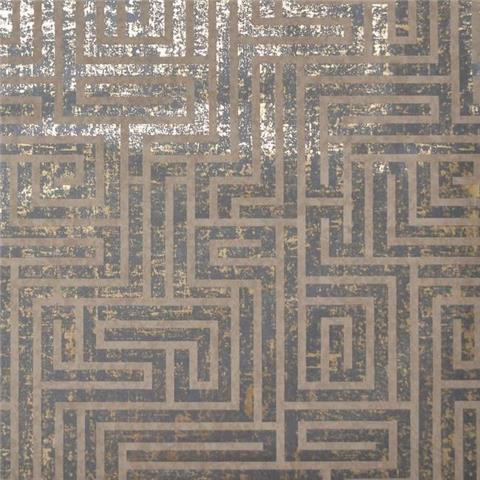 York Mid Century Wallpaper-A-Maze Y6220204 Bronze