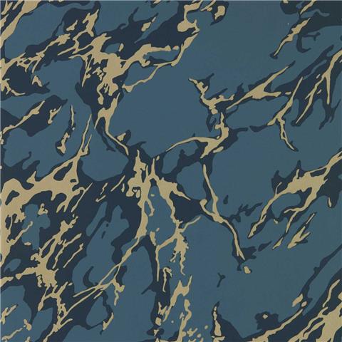 ZOFFANY Cotswolds Manor WALLPAPER French marble 313025 Reign Blue