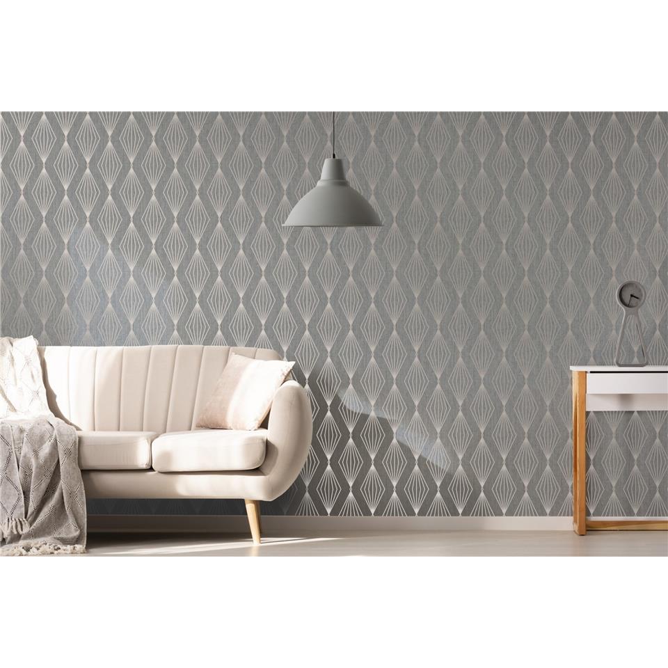 Graham and Brown Jewel Wallpaper Marquise Geo 111310 quartz