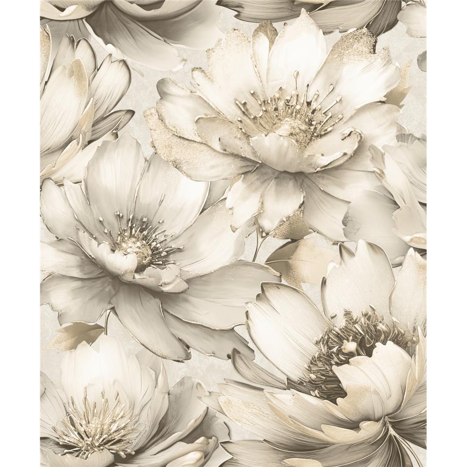 224503 Muriva Amihah Large Floral Wallpaper 224503 Cream