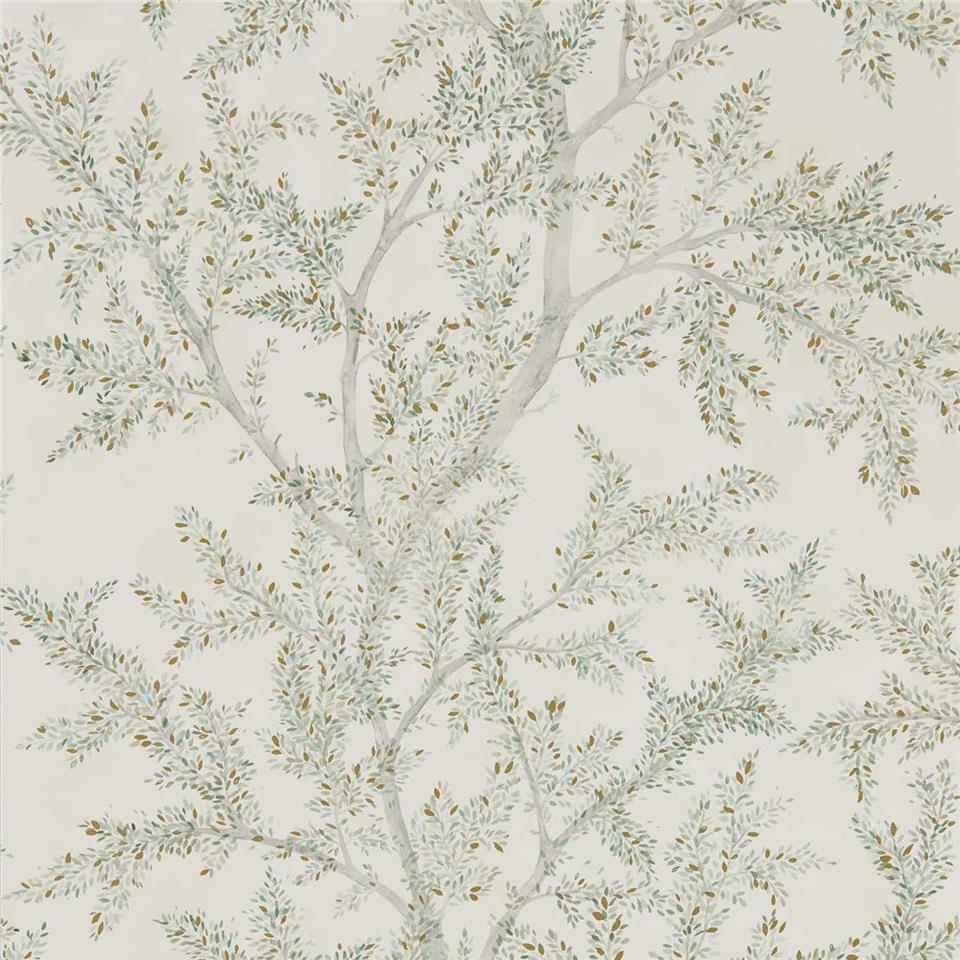 Sanderson Elysian Wallpaper Farthing Wood 216614 Sage Green