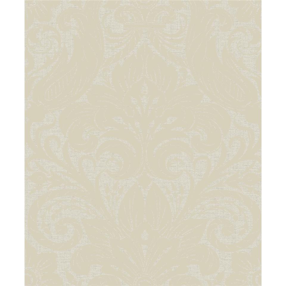 Laurence LlewelynBowen Off the Wall Damask Sauvage Flock Wallpaper LB25172